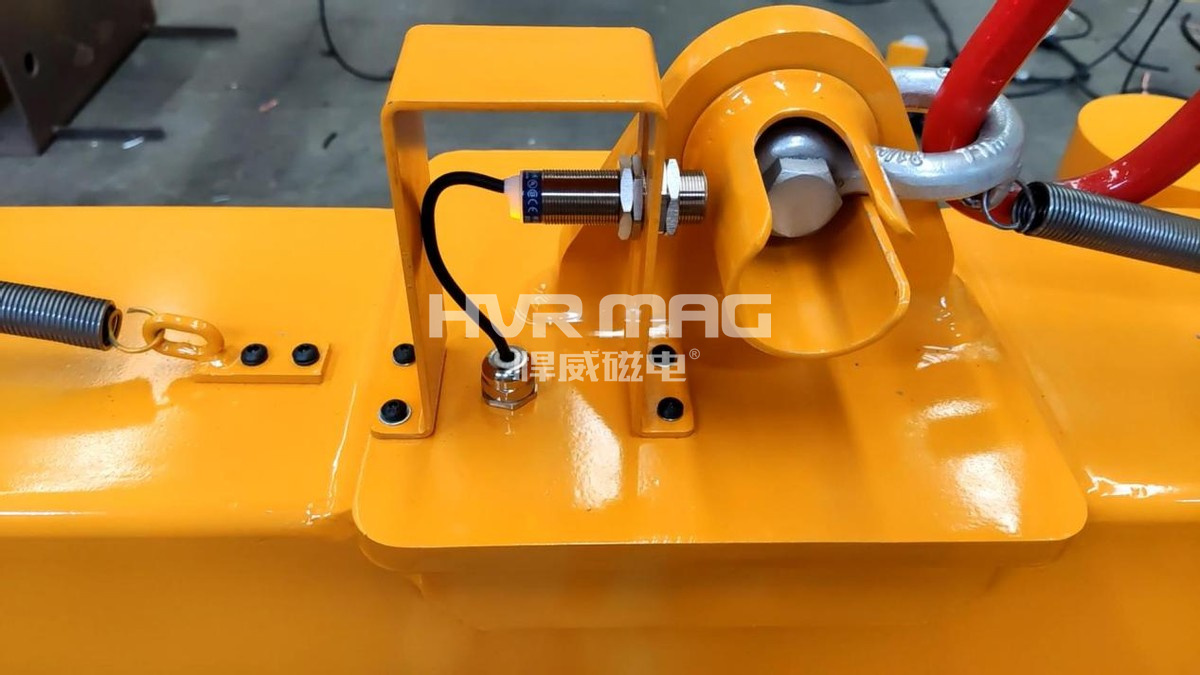 磁力吊具的落地檢測(cè)功能，悍威磁電保障安全生產(chǎn)，又進(jìn)一步