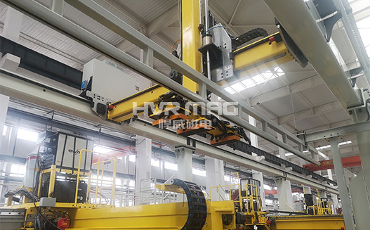 機械制造自動化，電永磁吸盤抓手搬運鋼管