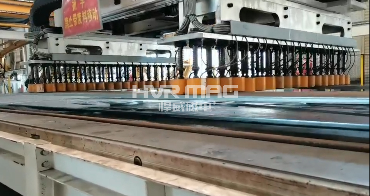 電永磁吸盤的新技能，自動化鋼板切割上下料