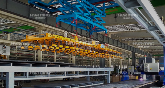 HM5磁力吊具_鋼板切割線上下料吊具
